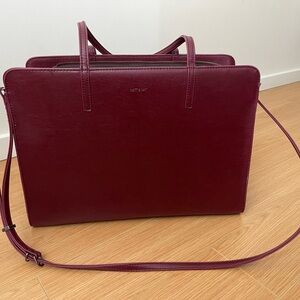 Burgundy Matt & Nat bag